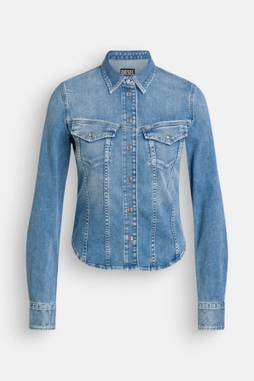DIESEL Jeansbluse 'Noemi' hellblau