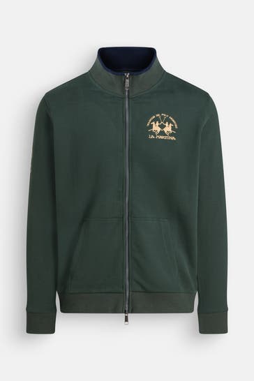 LA MARTINA Sweatjacke dunkelgrün