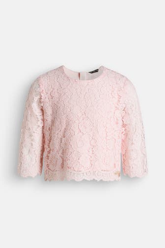 GUESS Spitzenshirt rosa