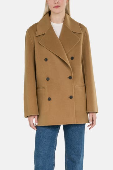 TOMMY HILFIGER Wollmix-Mantel camel