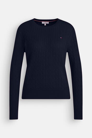 TOMMY HILFIGER Strickpullover nachtblau