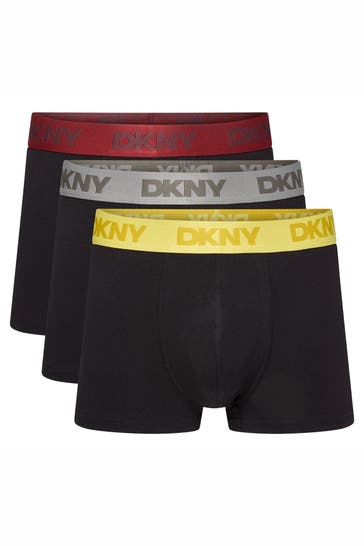 DKNY 3er-Pack Boxer Trunks 'Dothan' schwarz
