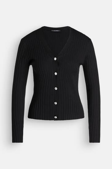 KARL LAGERFELD Strickjacke schwarz
