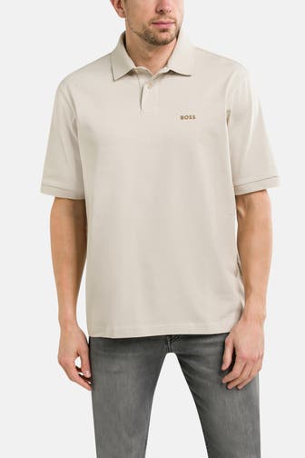 BOSS GREEN Polo-Shirt 'Pavel' beige