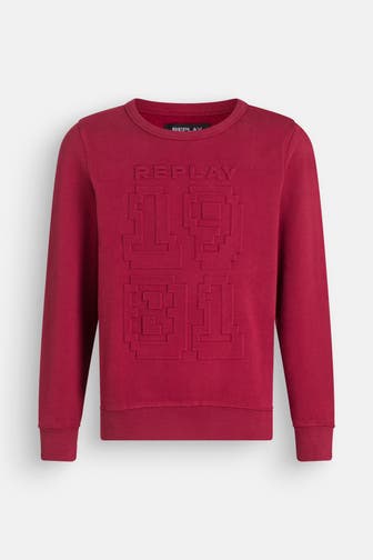 REPLAY Sweatshirt dunkelrot