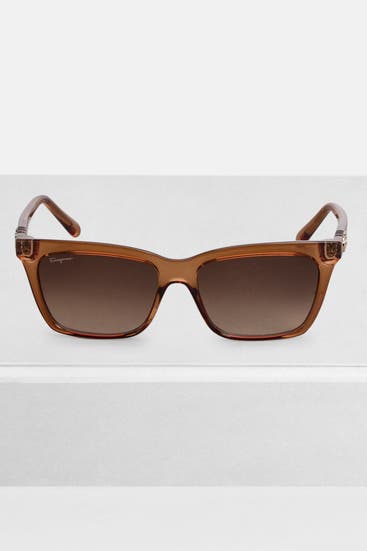 FERRAGAMO - Sonnenbrille braun