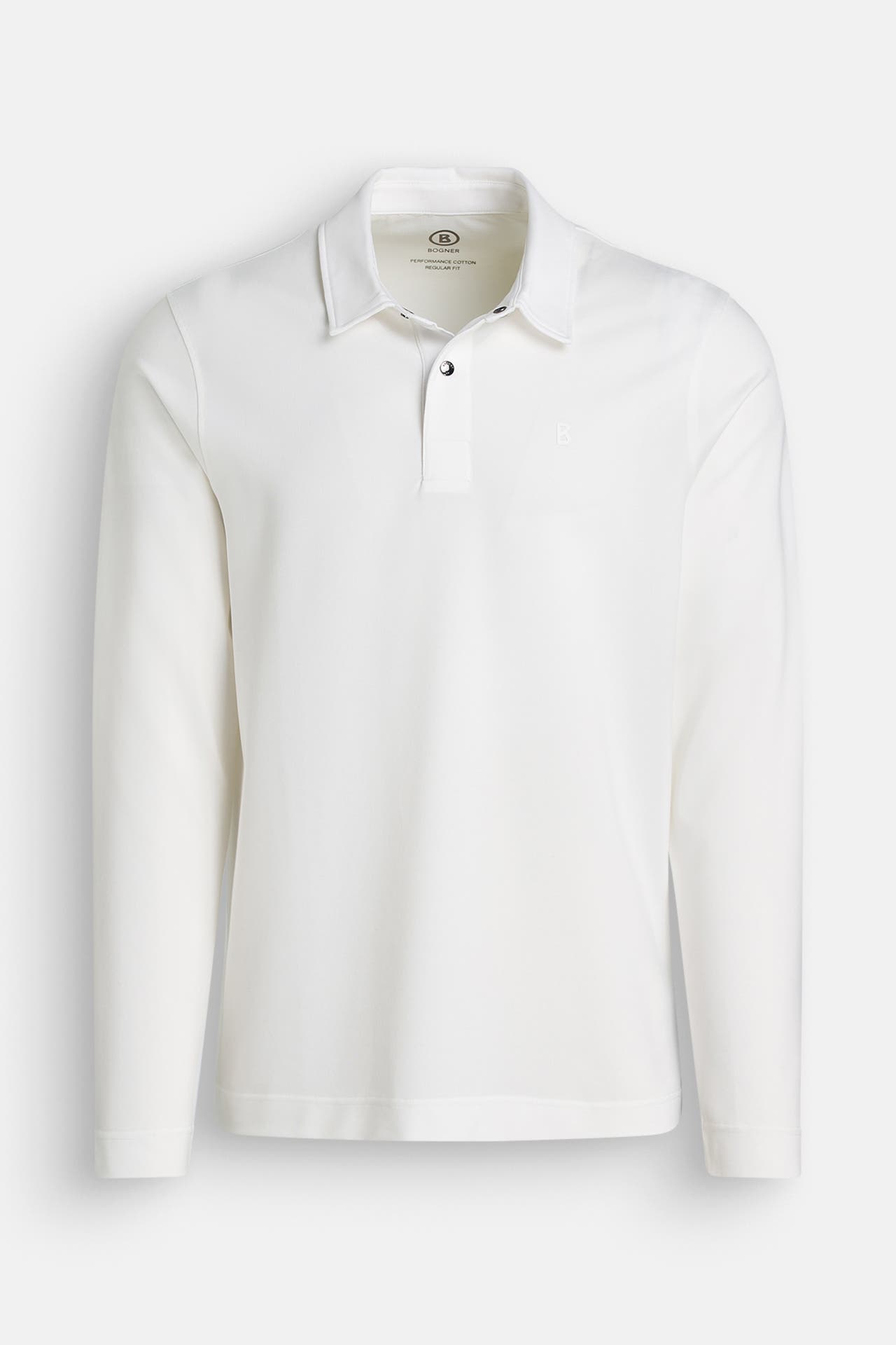 BOGNER Langarm-Polo 'Timon-6' weiß, Bild 1