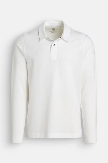 BOGNER - Langarm-Polo 'Timon-6' weiß
