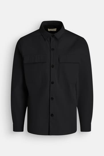 COLOURS & SONS Overshirt schwarz