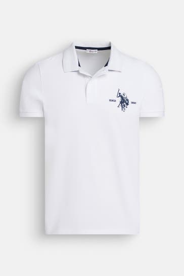 U.S. POLO ASSN. Polo-Shirt weiß