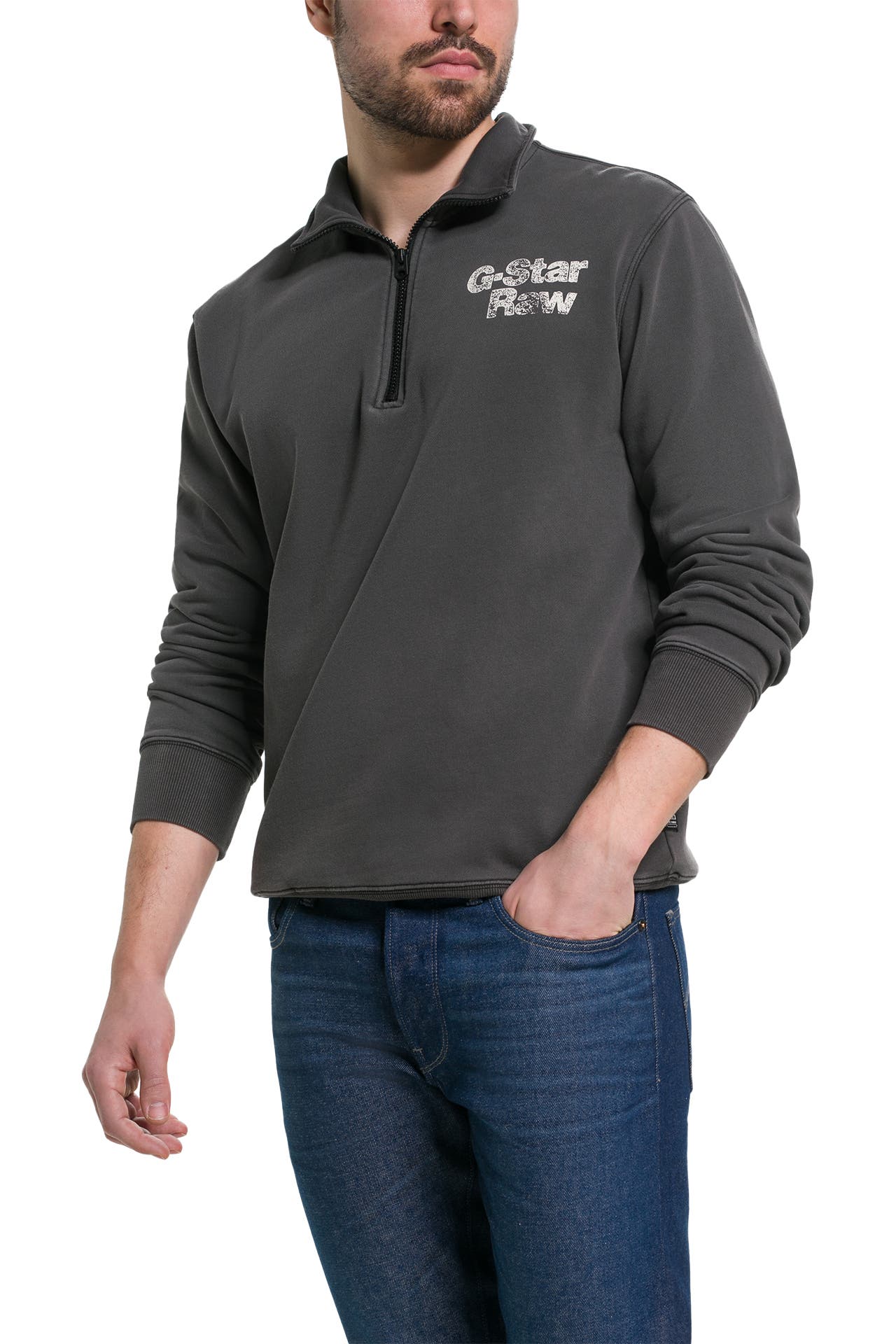 G-STAR Sweat-Troyer dunkelgrau, Bild 1