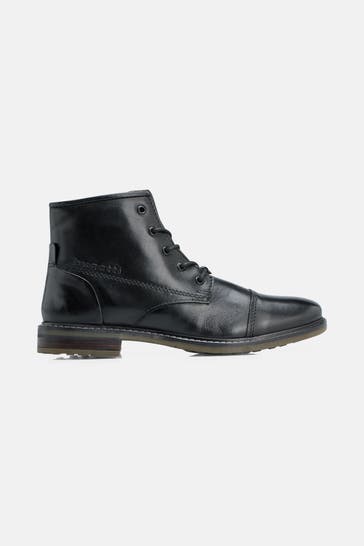 BUGATTI Leder-Boots 'Marcello' schwarz