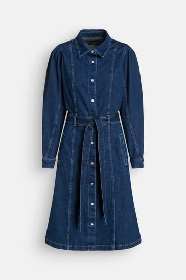 7 FOR ALL MANKIND Jeanskleid 'Cobalt' dunkelblau