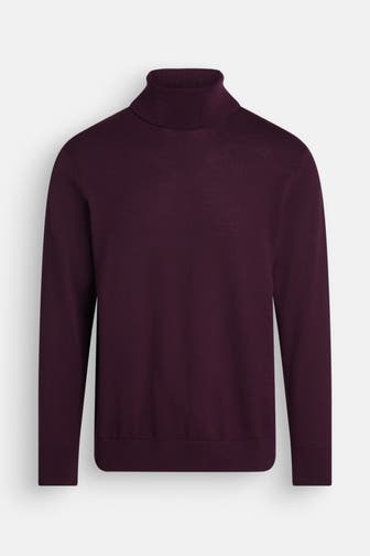 CALVIN KLEIN Wollpullover burgunder