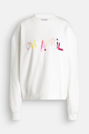 OH APRIL Sweatshirt weiß