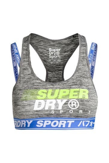 SUPERDRY Sport-Bustier gemustert