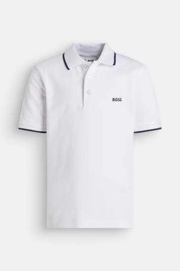 BOSS Polo-Shirt weiß