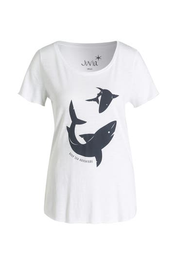 JUVIA T-Shirt weiß