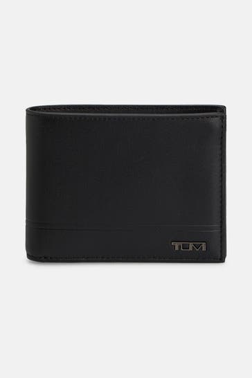 TUMI Ledergeldbörse schwarz