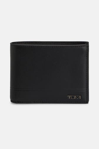 TUMI Ledergeldbörse schwarz