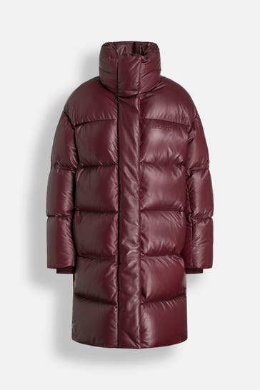 MACKAGE Ledermantel 'Saya' burgunder