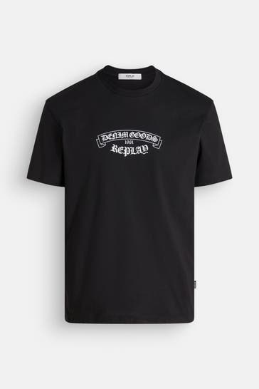 REPLAY T-Shirt schwarz