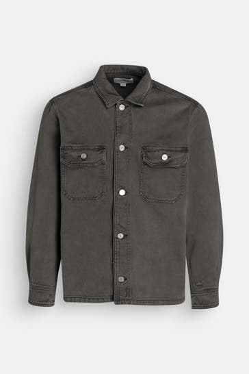 LACOSTE Overshirt steingrau