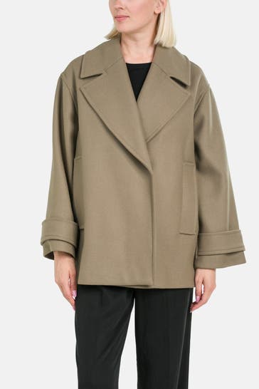 IVY OAK Wollmix-Kurzmantel 'Carly' oliv