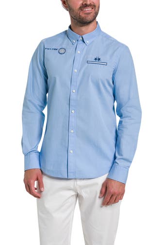 LA MARTINA Casual-Hemd hellblau