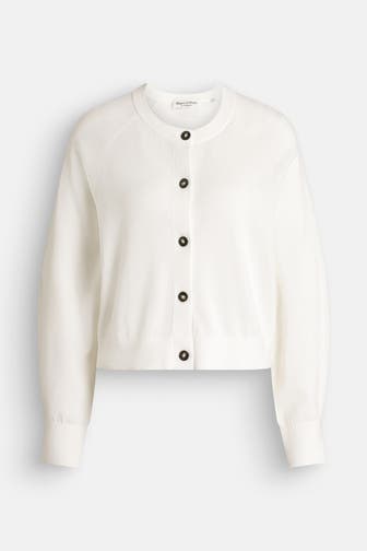MARC O'POLO Strickjacke weiß