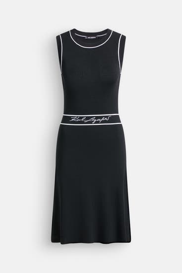 KARL LAGERFELD - Strickkleid schwarz