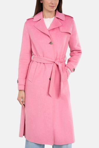 MILESTONE Wollmix-Mantel 'Cosmic' dunkelrosa