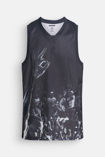 UNDER ARMOUR Funktionstop 'Curry' gemustert