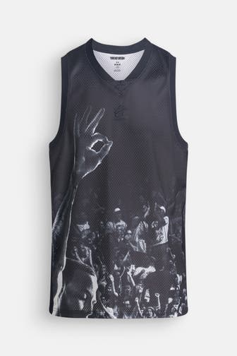 UNDER ARMOUR Funktionstop 'Curry' gemustert