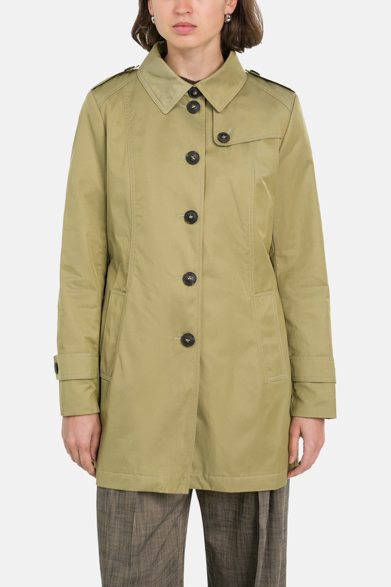 FUCHS SCHMITT Trenchcoat graugrün, Bild 1