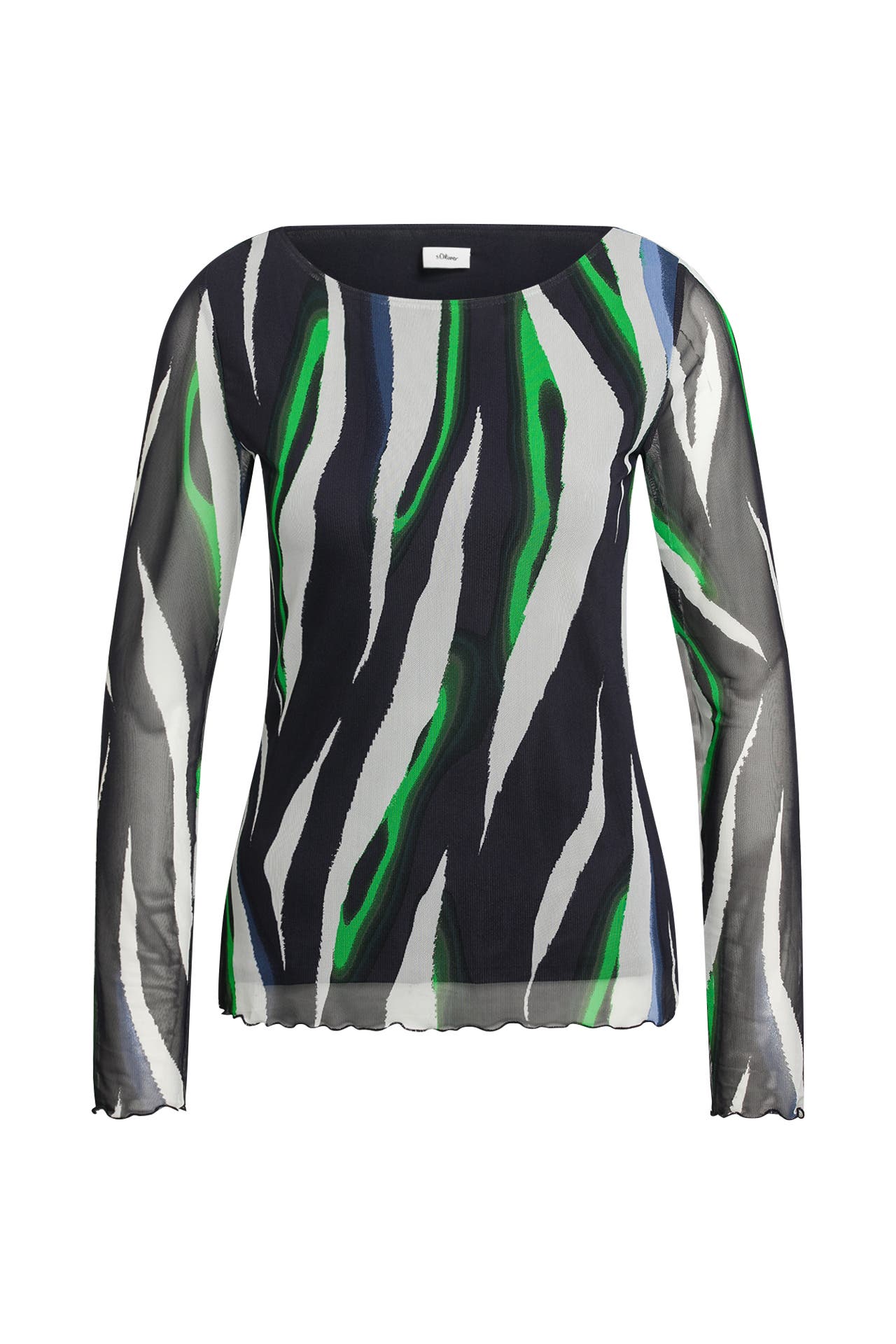 S.OLIVER BLACK LABEL Longsleeve gemustert, Bild 1