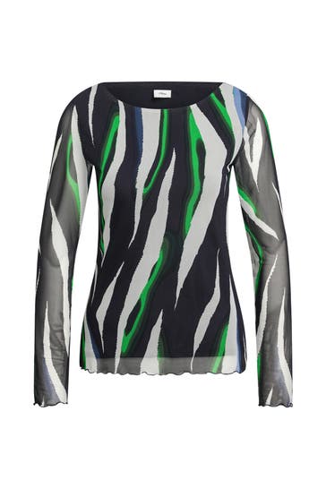 S.OLIVER BLACK LABEL Longsleeve gemustert
