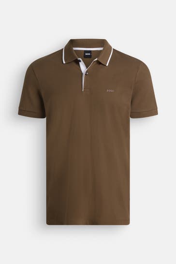 BOSS Polo-Shirt oliv