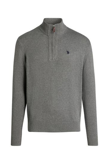 U.S. POLO ASSN. Strick-Troyer dunkelgrau