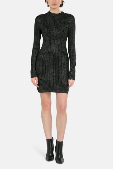 CALVIN KLEIN Strick-Kleid schwarz