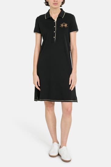 LA MARTINA Polo-Kleid schwarz