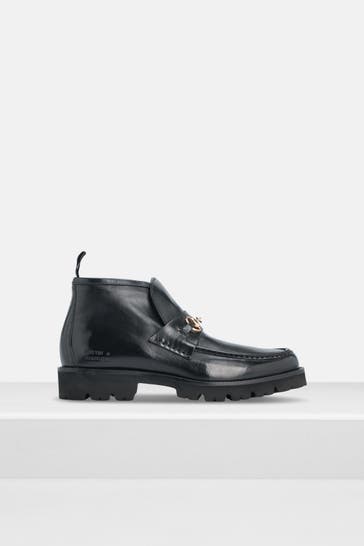 MELVIN & HAMILTON 'Gianna 32' black leather loafers