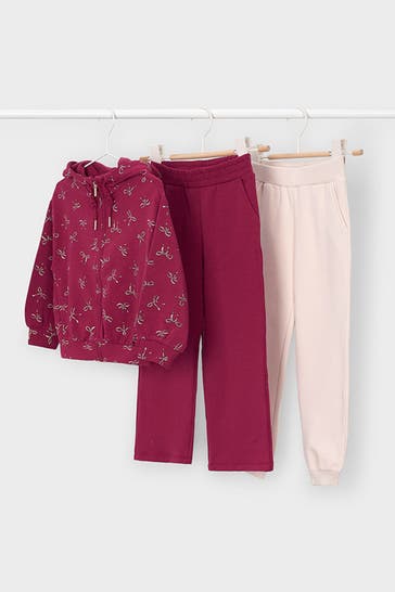 MAYORAL Set: Sweatjacke und zwei Sweatpants