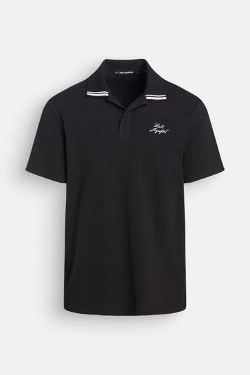 KARL LAGERFELD Polo-Shirt schwarz