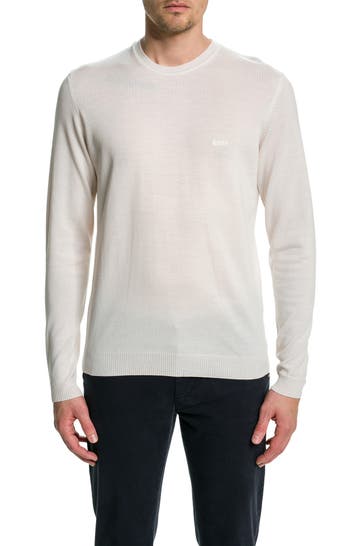 BOSS Strickpullover 'Bagritte' offwhite