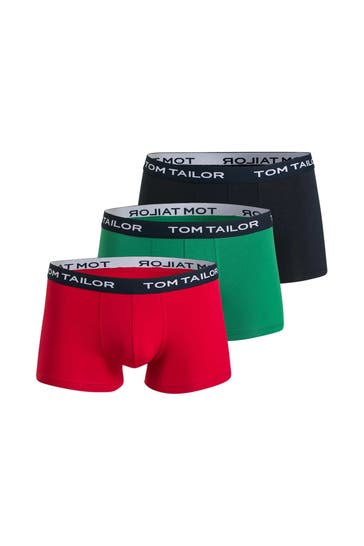 TOM TAILOR 3er-Pack Boxer Trunks 