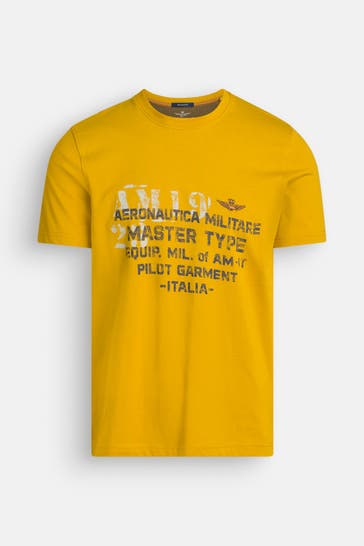 AERONAUTICA MILITARE Mustard-yellow T-Shirt
