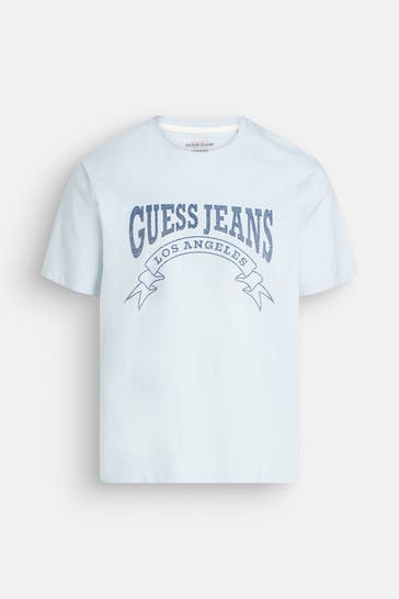 GUESS T-Shirt hellblau