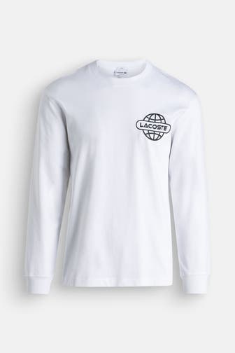 LACOSTE Longsleeve weiß