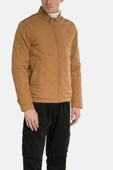 GANT Lightweight Quilted Jacket, cognac